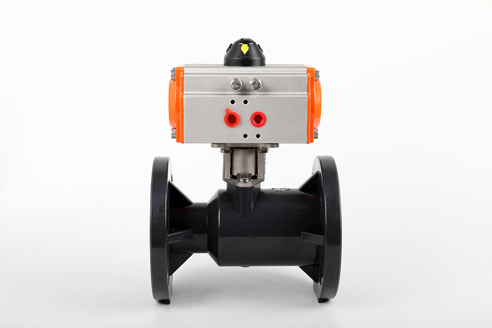 福泉气动法兰一体球阀